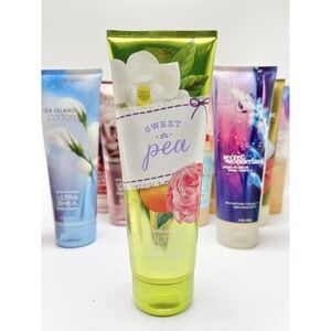Bath and Body Works Sweet Pea Ultra Shea Body Cream Moisturizer 8 oz